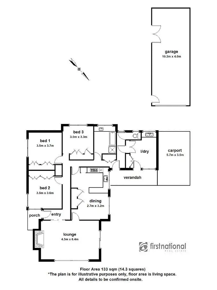 Floorplan of Homely house listing, 10 Turner Street, Berwick VIC 3806
