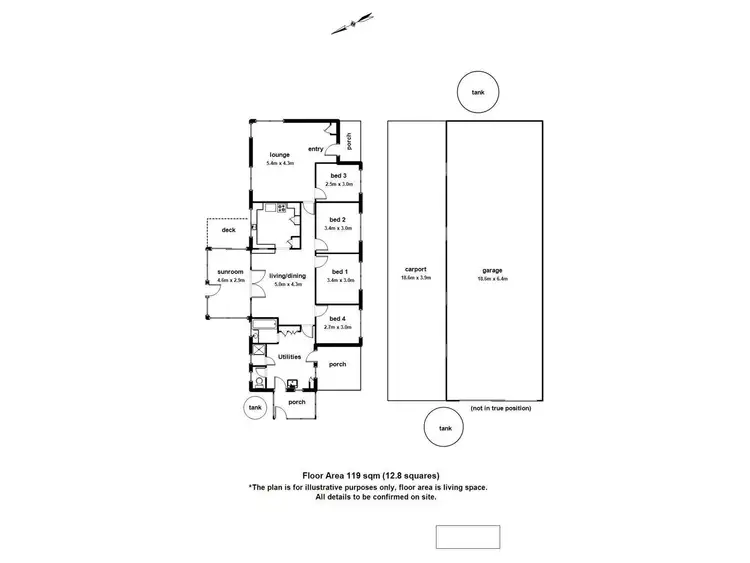 Floorplan of Homely house listing, 55 Harvie Road, Pakenham Upper VIC 3810