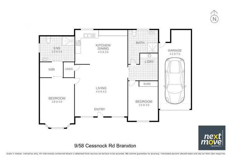 Floorplan of Homely apartment listing, 9/58 Cessnock Road, Branxton NSW 2335