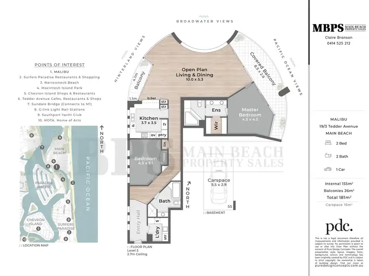 Floorplan of Homely apartment listing, 19/3 Tedder Avenue, Main Beach QLD 4217