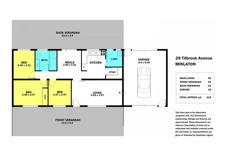 Floorplan of Homely house listing, 29 Tilbrook Avenue, Minlaton SA 5575