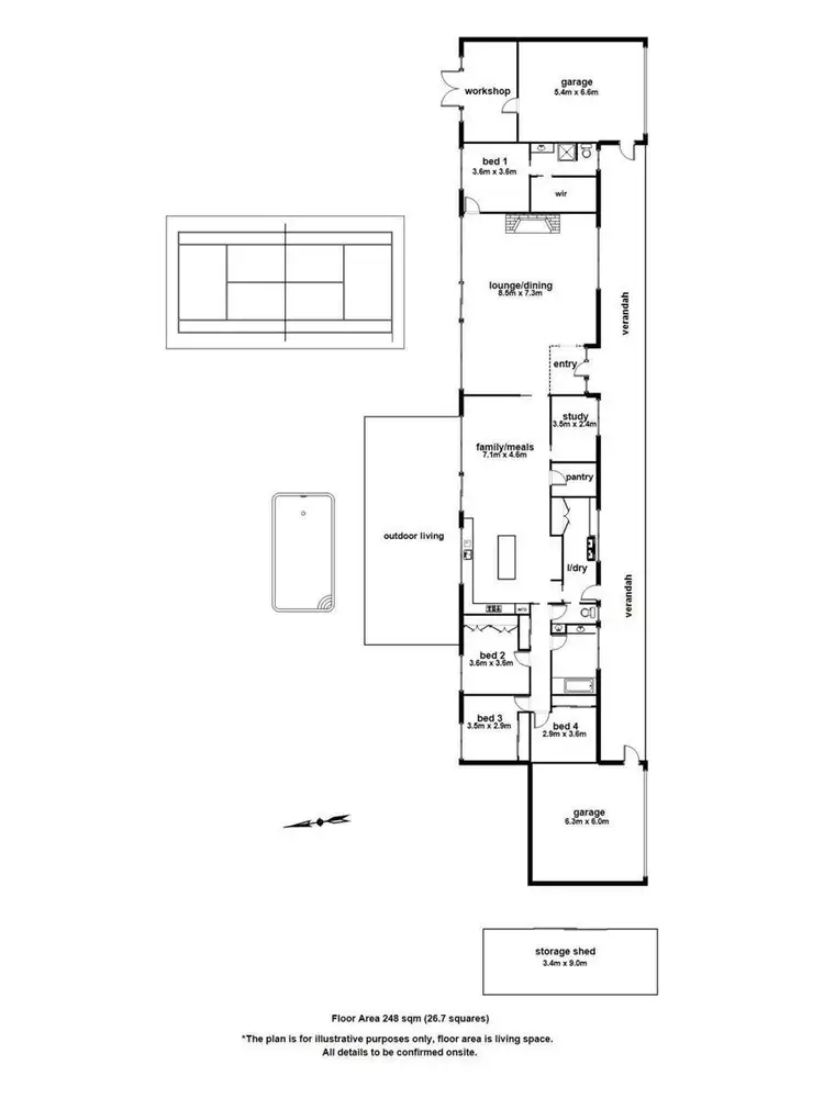 Floorplan of Homely house listing, 311 Belgrave Hallam Road, Narre Warren North VIC 3804