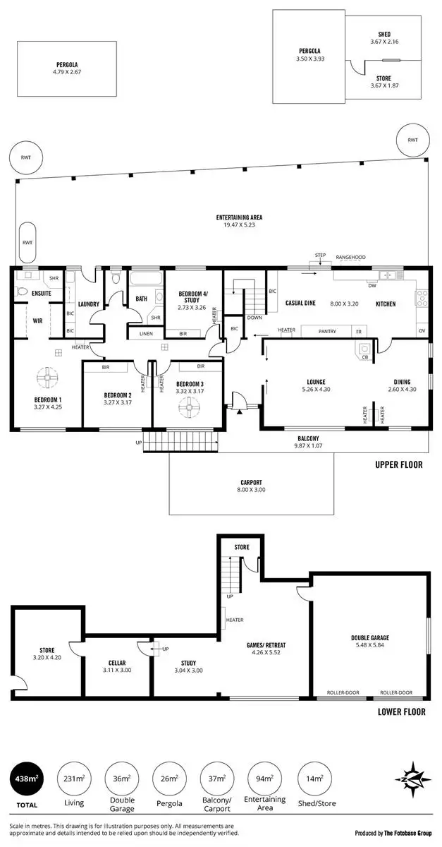 Floorplan of Homely house listing, 42 Gorge Road, Bellevue Heights SA 5050