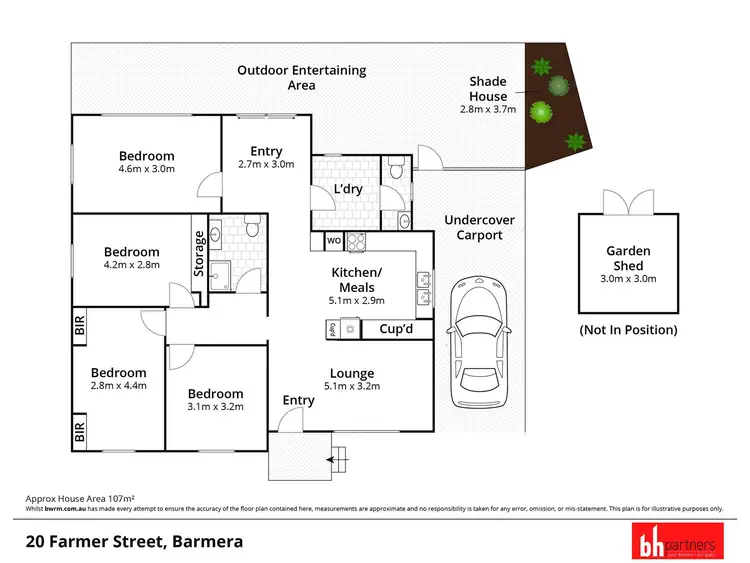 Floorplan of Homely house listing, 20 Farmer Street, Barmera SA 5345