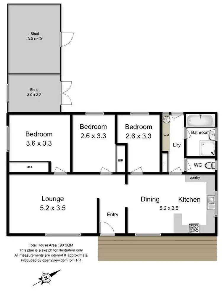 Floorplan of Homely house listing, 126 Palmers Road, Port Huon TAS 7116