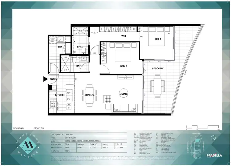 Floorplan of Homely apartment listing, 10507/405 Montague Road, West End QLD 4101