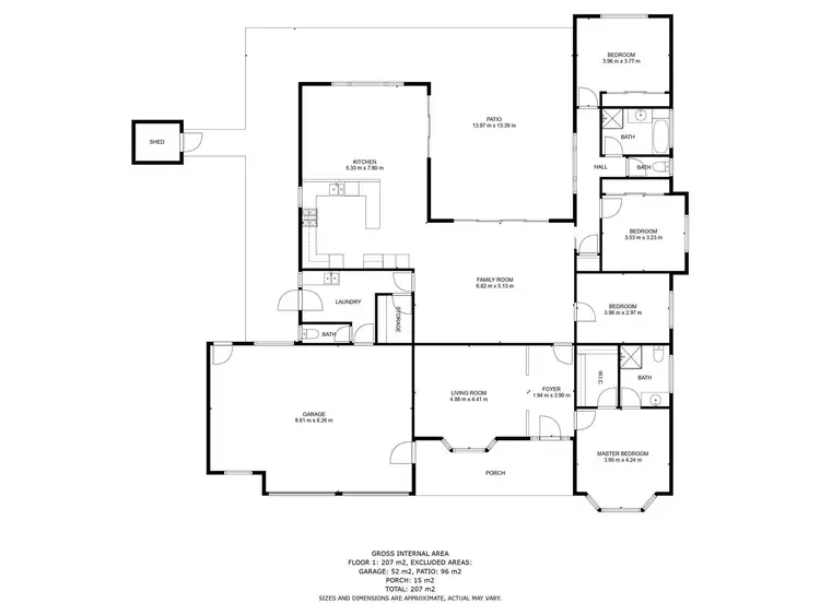 Floorplan of Homely house listing, 18 Stableford Place, West Wodonga VIC 3690