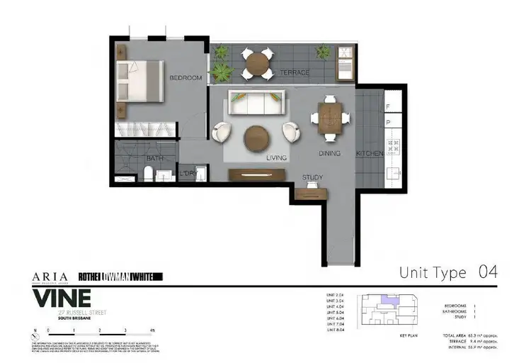 Floorplan of Homely apartment listing, 504/27 Russell Street, South Brisbane QLD 4101
