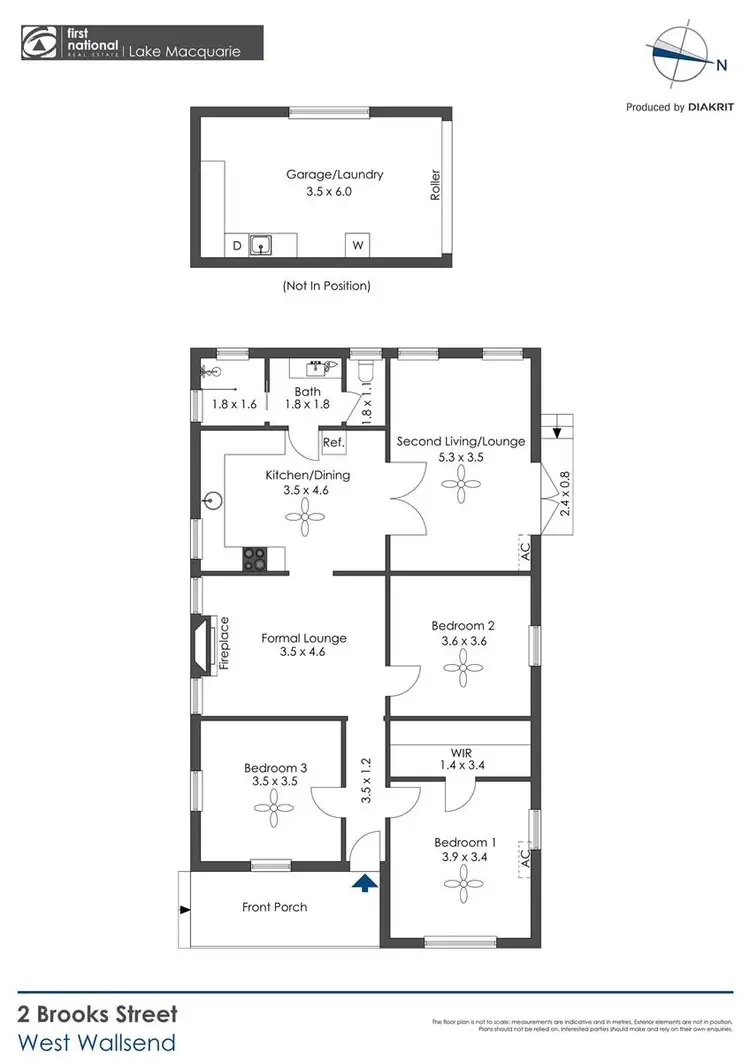 Floorplan of Homely house listing, 2 Brooks Street, West Wallsend NSW 2286