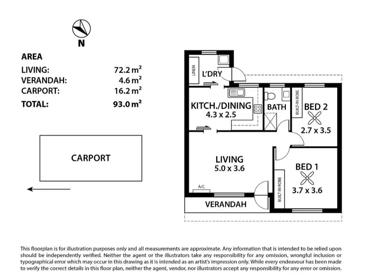 Floorplan of Homely house listing, 2/30 Showground Road, Mount Pleasant SA 5235