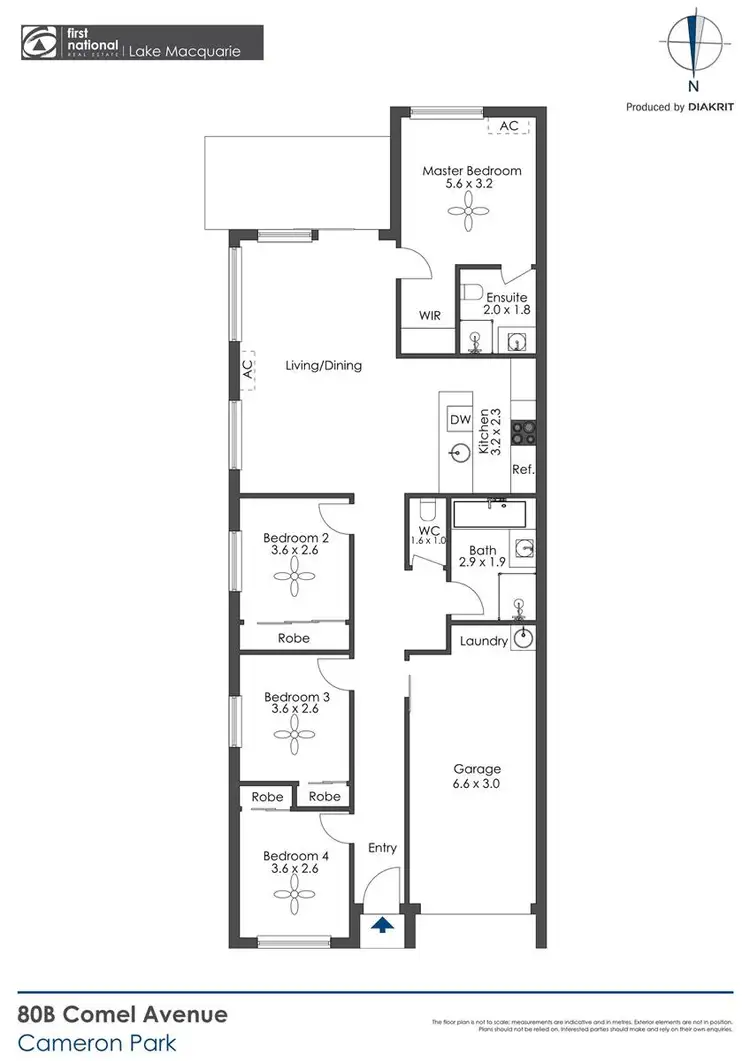 Floorplan of Homely house listing, 80B Comel Avenue, Cameron Park NSW 2285