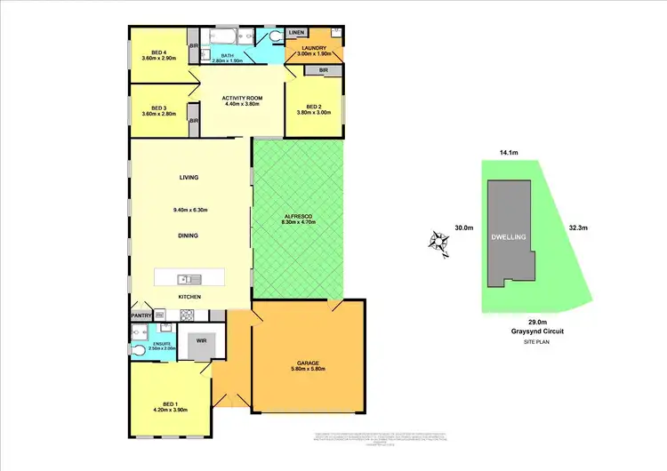 Floorplan of Homely house listing, 17 Graysynd Circuit, Cameron Park NSW 2285
