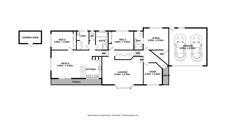 Floorplan of Homely house listing, 23 Whernside Drive, Wodonga VIC 3690