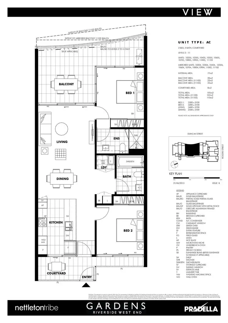 Floorplan of Homely apartment listing, 10404/30 Duncan Street, West End QLD 4101
