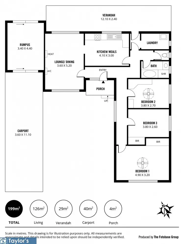 Floorplan of Homely house listing, 20 Pamela Drive, Para Hills SA 5096