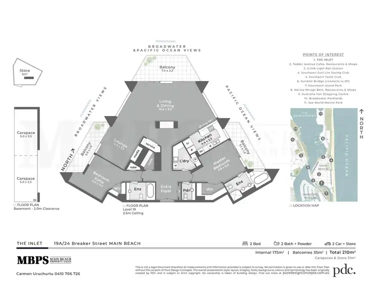 Floorplan of Homely apartment listing, 19A/24 Breaker Street, Main Beach QLD 4217