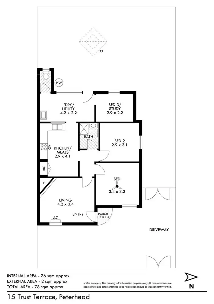 Floorplan of Homely house listing, 15 Trust Terrace, Peterhead SA 5016
