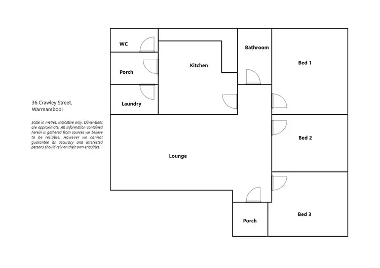 Floorplan of Homely house listing, 36 Crawley Street, Warrnambool VIC 3280