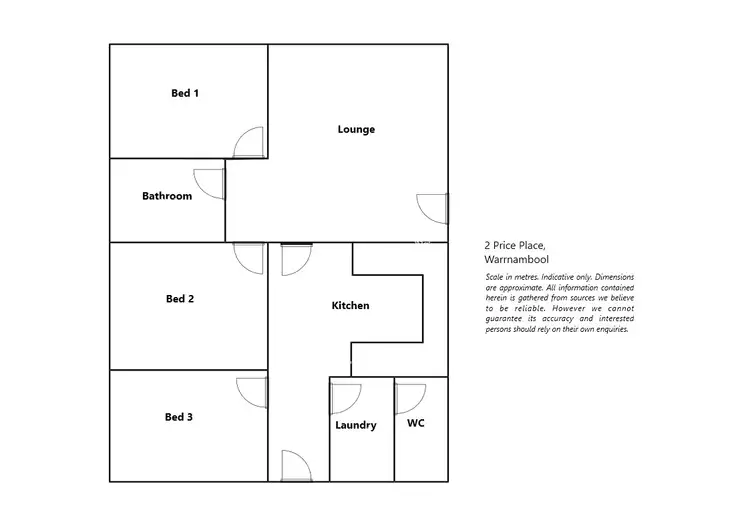 Floorplan of Homely house listing, 2 Price Place, Warrnambool VIC 3280