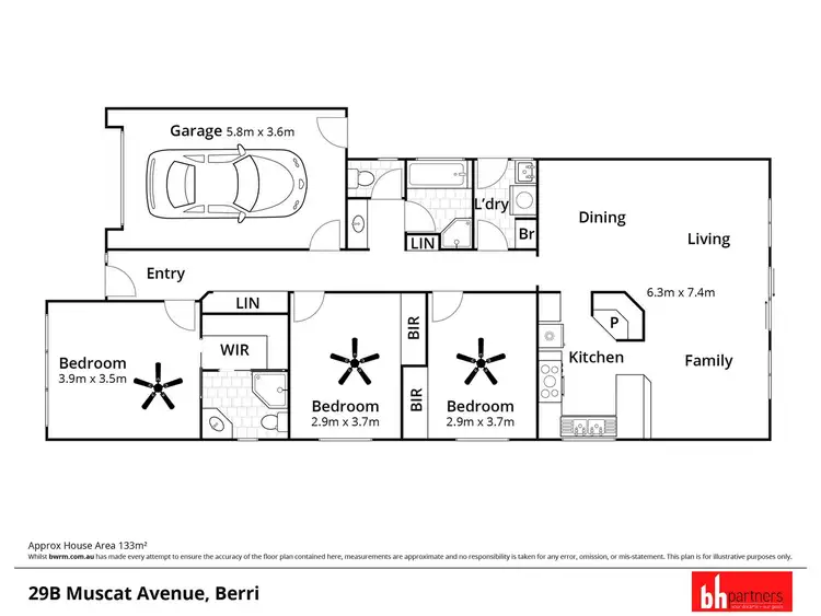 Floorplan of Homely house listing, 29B Muscat Avenue, Berri SA 5343