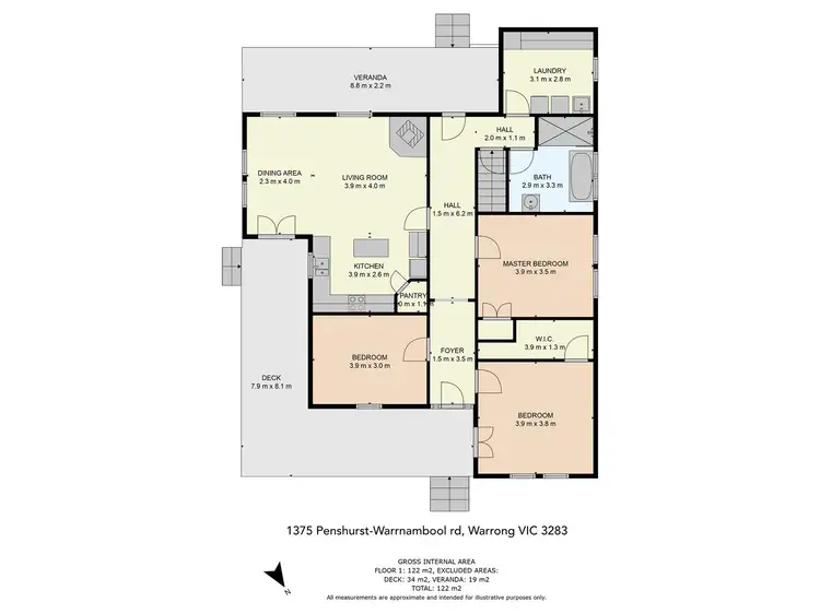 Floorplan of Homely house listing, 1375 Penshurst - Warrnambool Road, Warrong VIC 3283