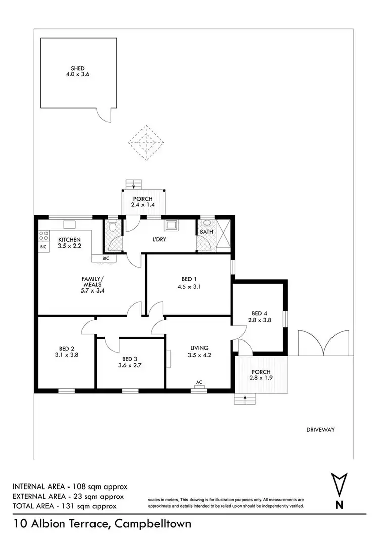 Floorplan of Homely house listing, 10 Albion Terrace, Campbelltown SA 5074