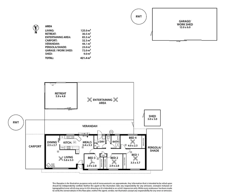 Floorplan of Homely house listing, 216 Greenways Road, Nildottie SA 5238