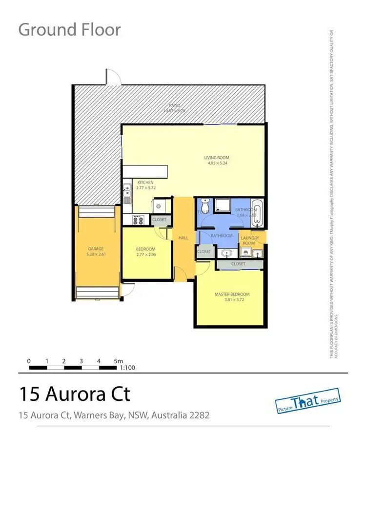 Floorplan of Homely semi-detached listing, 15 Aurora Court, Warners Bay NSW 2282