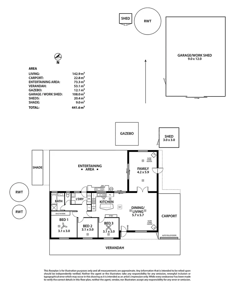 Floorplan of Homely house listing, 12 Randall Street, Mannum SA 5238