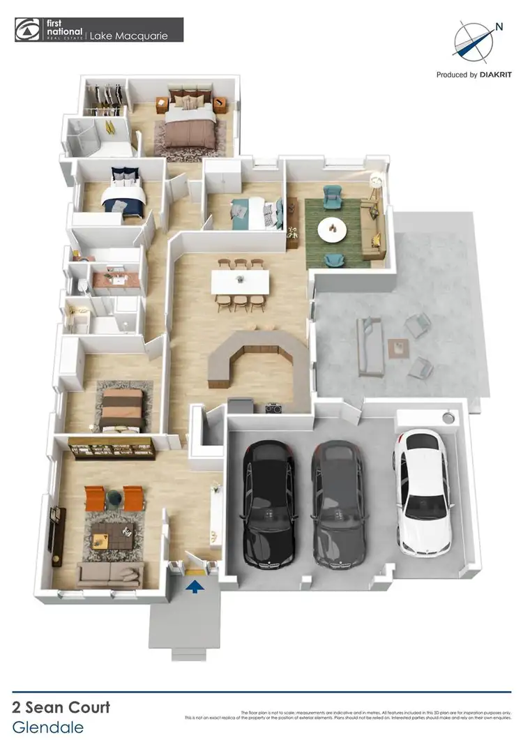 Floorplan of Homely house listing, 2 Sean Court, Glendale NSW 2285