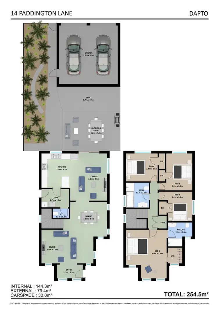 Floorplan of Homely house listing, 14 Paddington Lane, Dapto NSW 2530