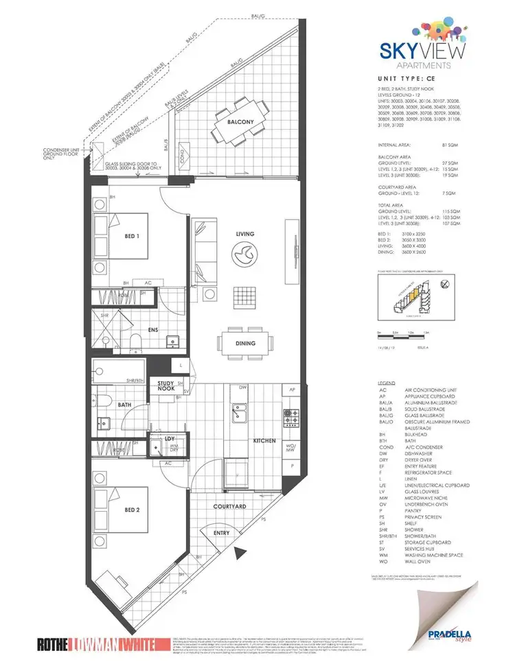 Floorplan of Homely apartment listing, 31109/63 Blamey Street, Kelvin Grove QLD 4059