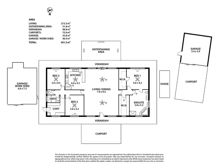 Floorplan of Homely house listing, 9 Arnold Court, Nildottie SA 5238