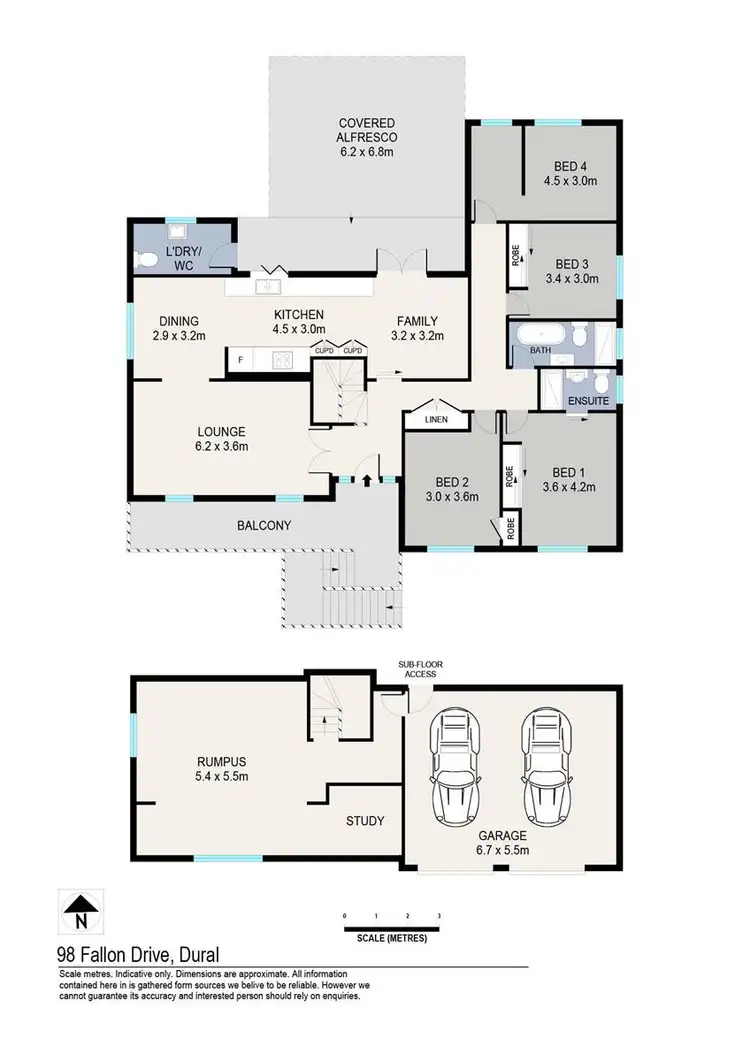 Floorplan of Homely house listing, 98 Fallon Drive, Dural NSW 2158