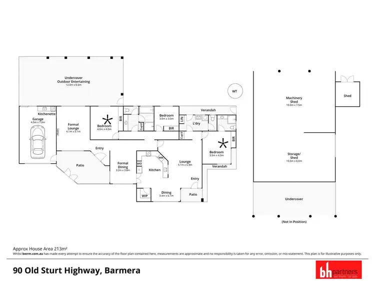 Floorplan of Homely rural property listing, 90 Old Sturt Highway, Barmera SA 5345