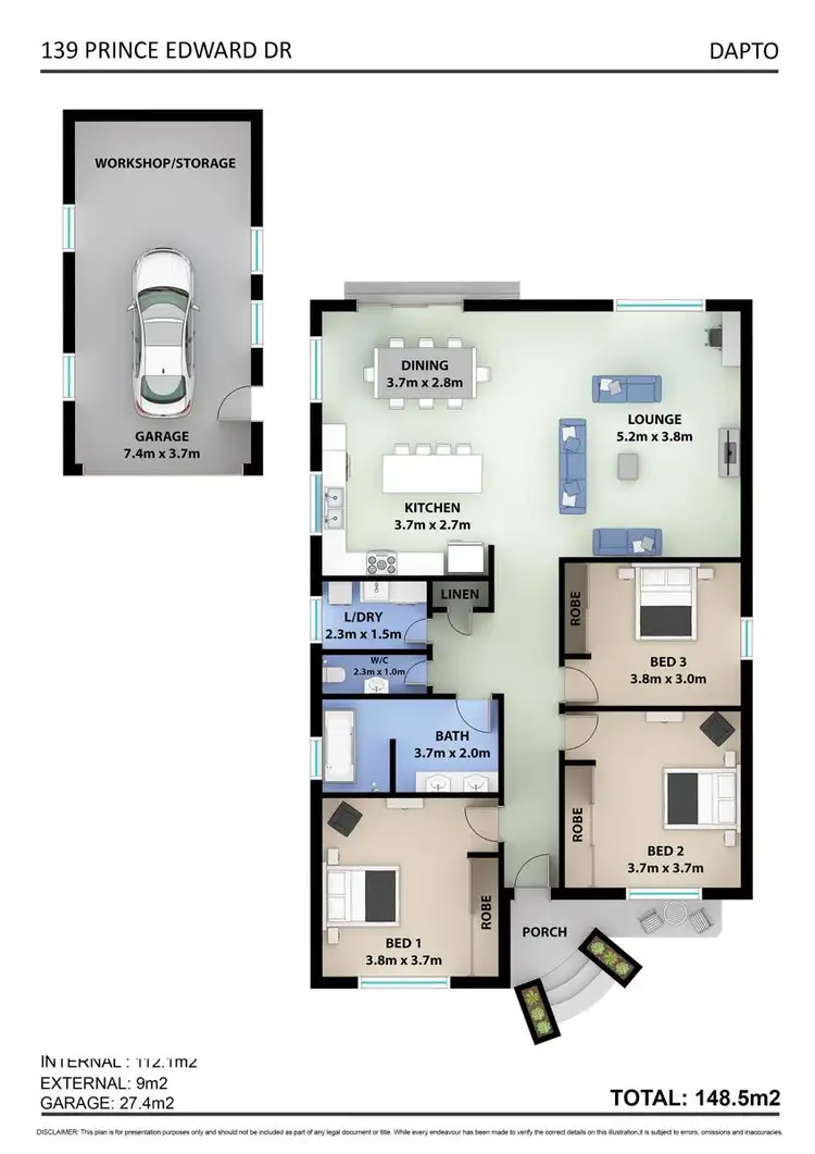 Floorplan of Homely house listing, 139 Prince Edward Drive, Dapto NSW 2530