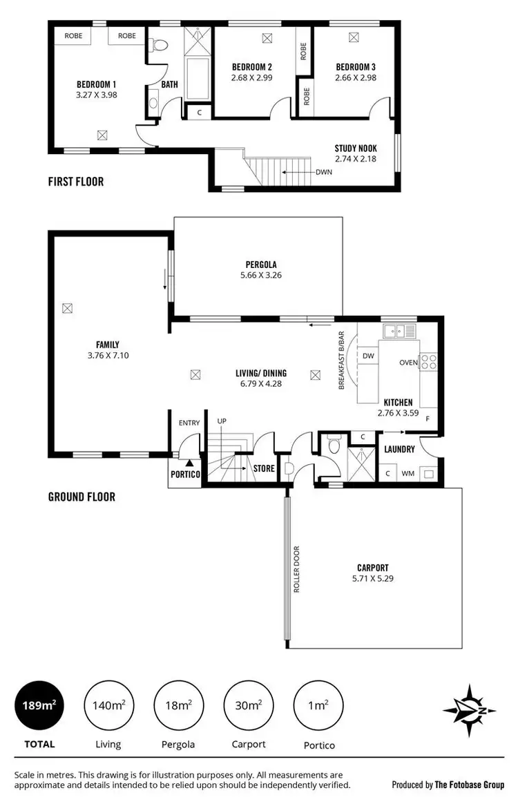 Floorplan of Homely townhouse listing, 3/579 Brighton Road, Seacliff SA 5049