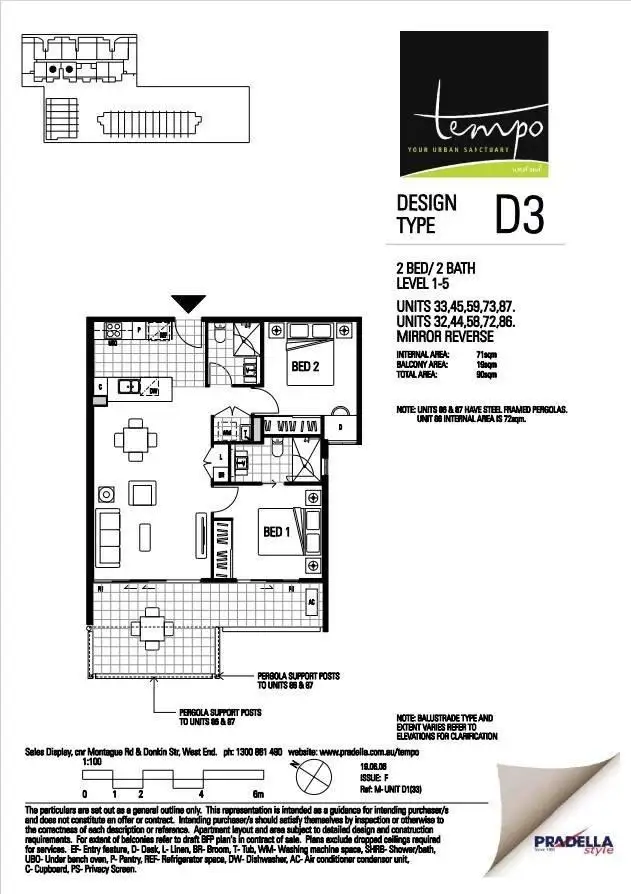 Floorplan of Homely apartment listing, 33/20 Donkin Street, West End QLD 4101