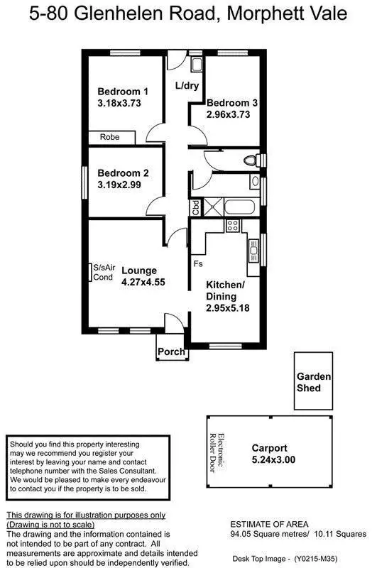 Floorplan of Homely apartment listing, 5/80 Glenhelen Road, Morphett Vale SA 5162