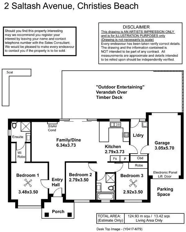 Floorplan of Homely house listing, 2A Saltash Avenue, Christies Beach SA 5165