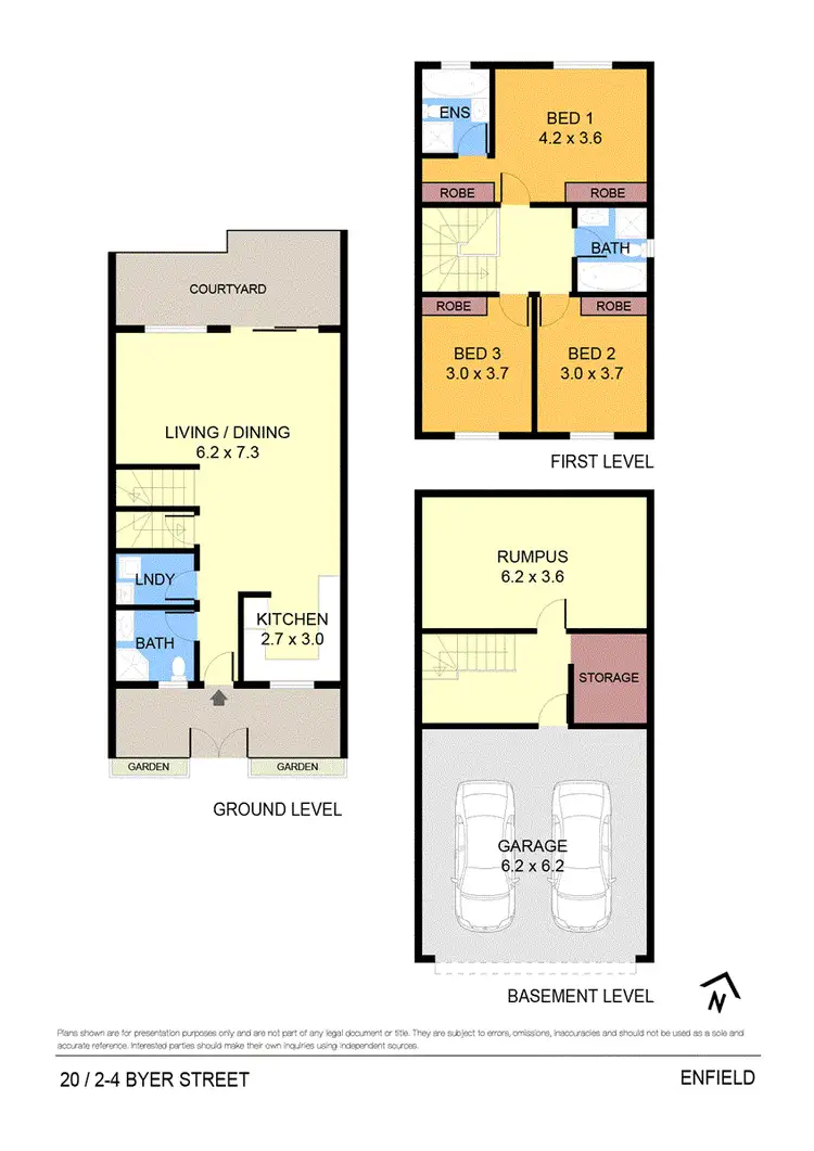 Floorplan of Homely townhouse listing, 20/2-4 Byer Street, Enfield NSW 2136