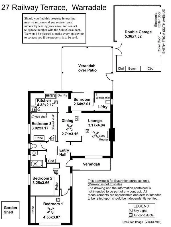 Floorplan of Homely house listing, 27 Railway Terrace, Warradale SA 5046