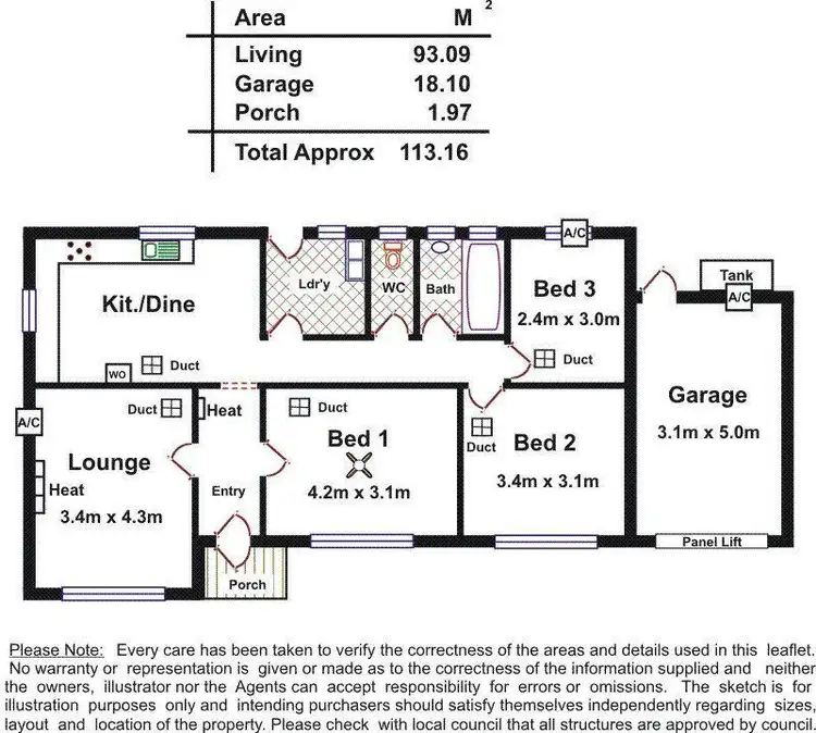 Floorplan of Homely house listing, 72 Charles Sturt Avenue, Grange SA 5022