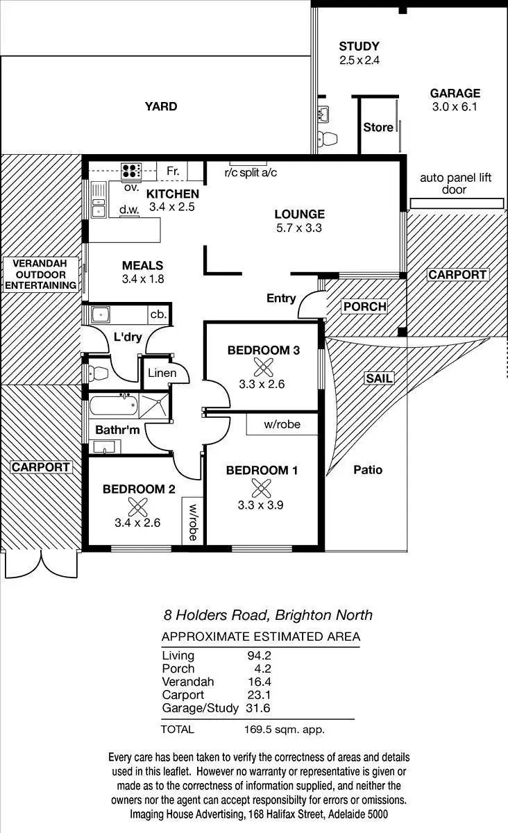 Floorplan of Homely house listing, 8 Holder Road, North Brighton SA 5048