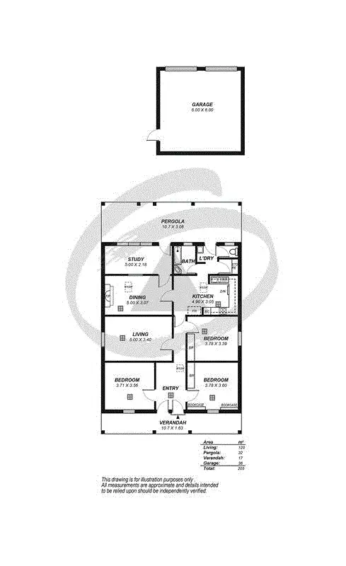Floorplan of Homely house listing, 3 McLaren Street, Mount Barker SA 5251