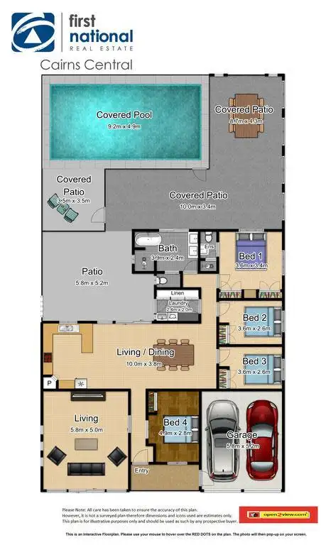 Floorplan of Homely house listing, 58 Park Street, Bayview Heights QLD 4868