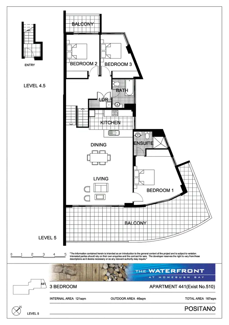 Floorplan of Homely apartment listing, Positano 441/25 Bennelong Parkway, Wentworth Point NSW 2127
