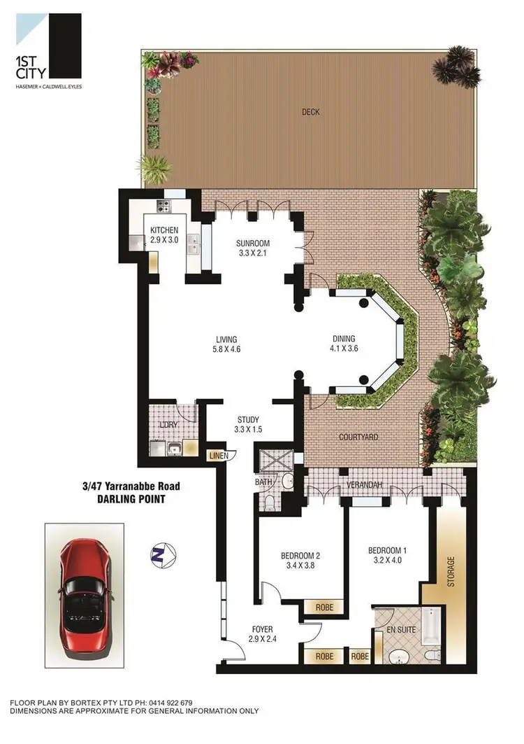 Floorplan of Homely apartment listing, 3/47 Yarranabbe Road, Darling Point NSW 2027