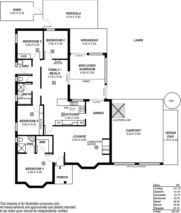Floorplan of Homely house listing, 22 Greenridge Court, Wynn Vale SA 5127