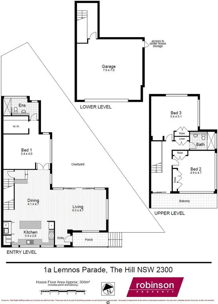 Floorplan of Homely house listing, 1a Lemnos Parade, The Hill NSW 2300